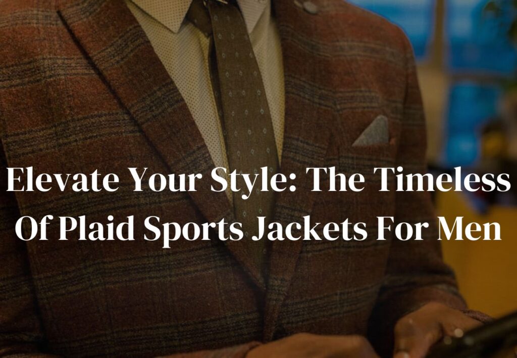 plaid sports jacket mens